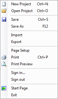 File Menu