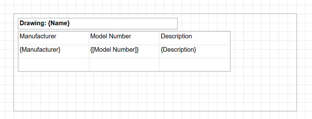 List over Drawings containing a Table bound to ProductInstances